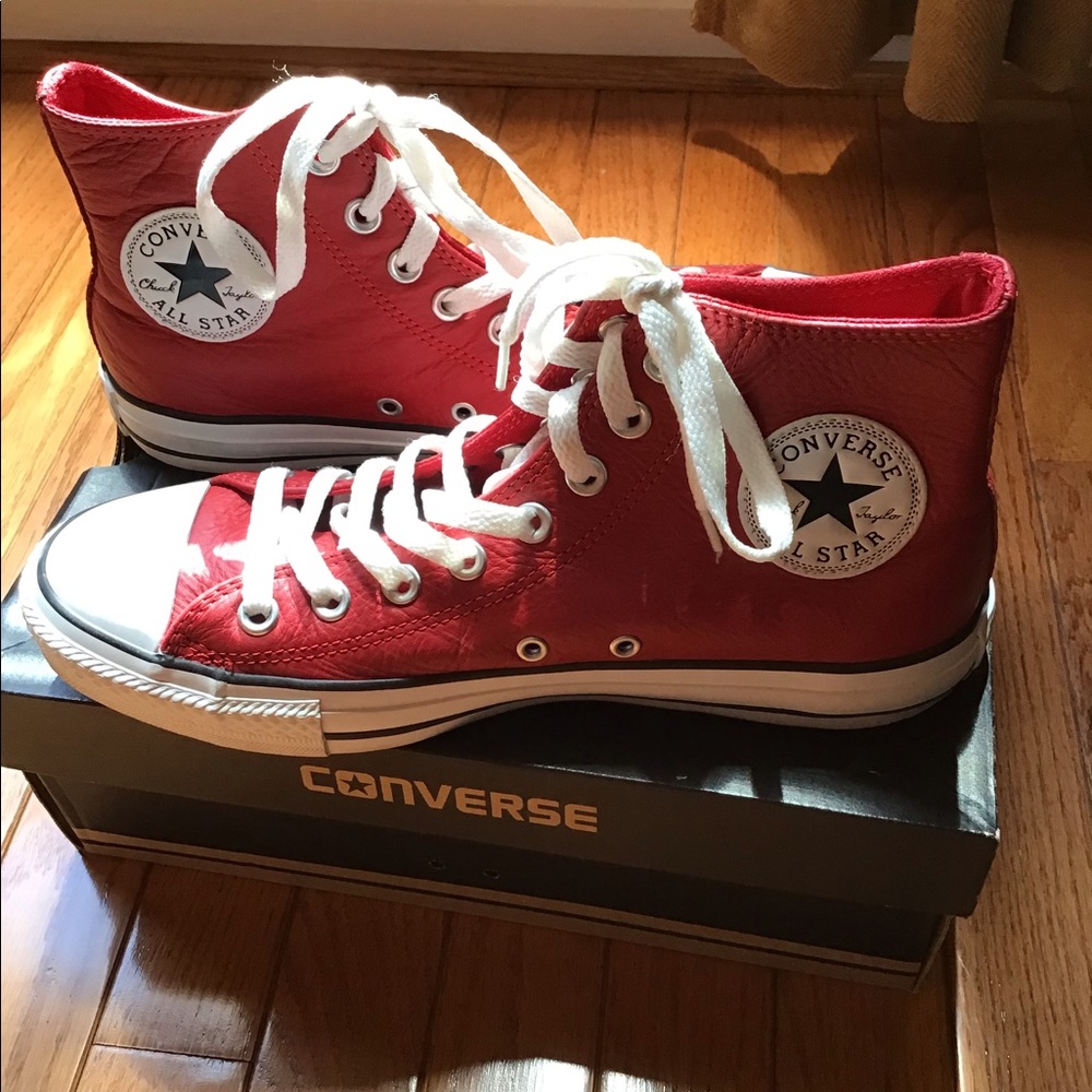 Red Converse Chuck Taylor All Star High Tops